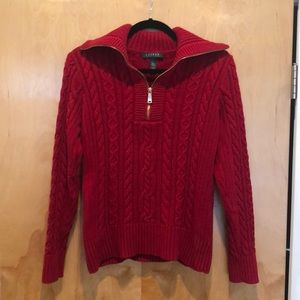 Ralph Lauren Red Winter Sweater